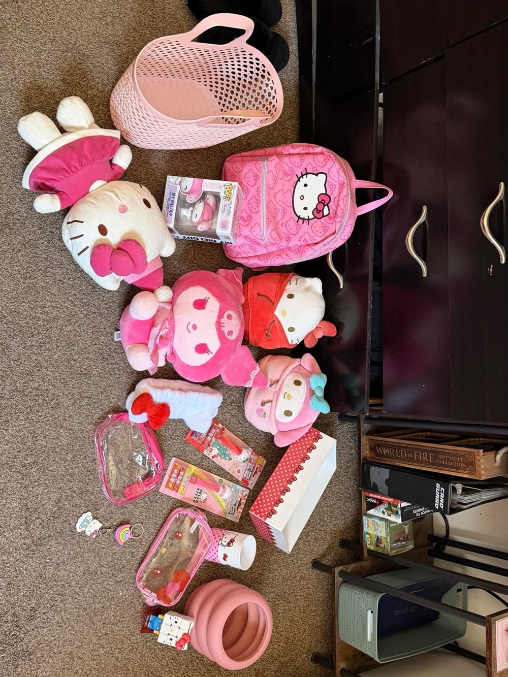 Hello Kitty Pink Plush & Accessory Collection
